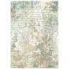Stamperia White Christmas A6 Rice Paper Backgrounds Selection 8fogli