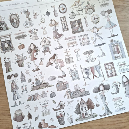 El Altillo de los Duendes FOGLIO RITAGLIABILI Las hadas del corazón y las estaciones