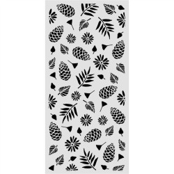 Stamperia Thick Stencil Christmas Pinecones Pattern