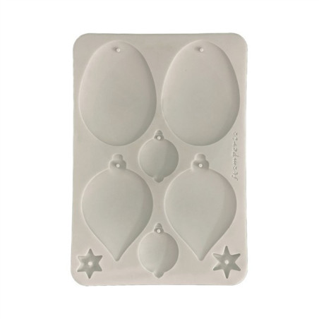 Stamperia Silicon Mould A5 Christmas Balls
