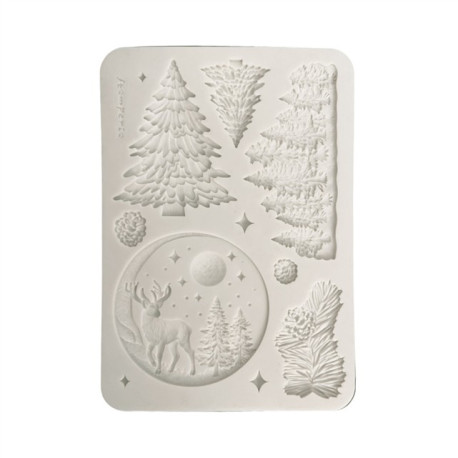 Stamperia Silicon Mould A5 Christmas Winter Landscape