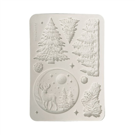 Stamperia Silicon Mould A5 Christmas Winter Landscape