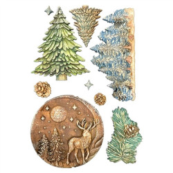 Stamperia Silicon Mould A5 Christmas Winter Landscape