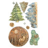 Stamperia Silicon Mould A5 Christmas Winter Landscape