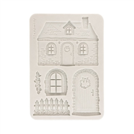 Stamperia Silicon Mould A5 Christmas Cottage