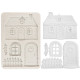 Stamperia Silicon Mould A5 Christmas Cottage