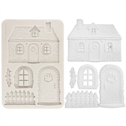 Stamperia Silicon Mould A5 Christmas Cottage
