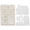 Stamperia Silicon Mould A5 Christmas Cottage