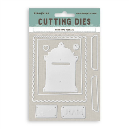 Stamperia Christmas Message A6 Cutting Dies
