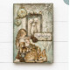 Stamperia White Christmas MAXI Backgrounds Paper Pack 20x20cm
