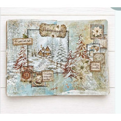 Stamperia White Christmas MAXI Backgrounds Paper Pack 20x20cm