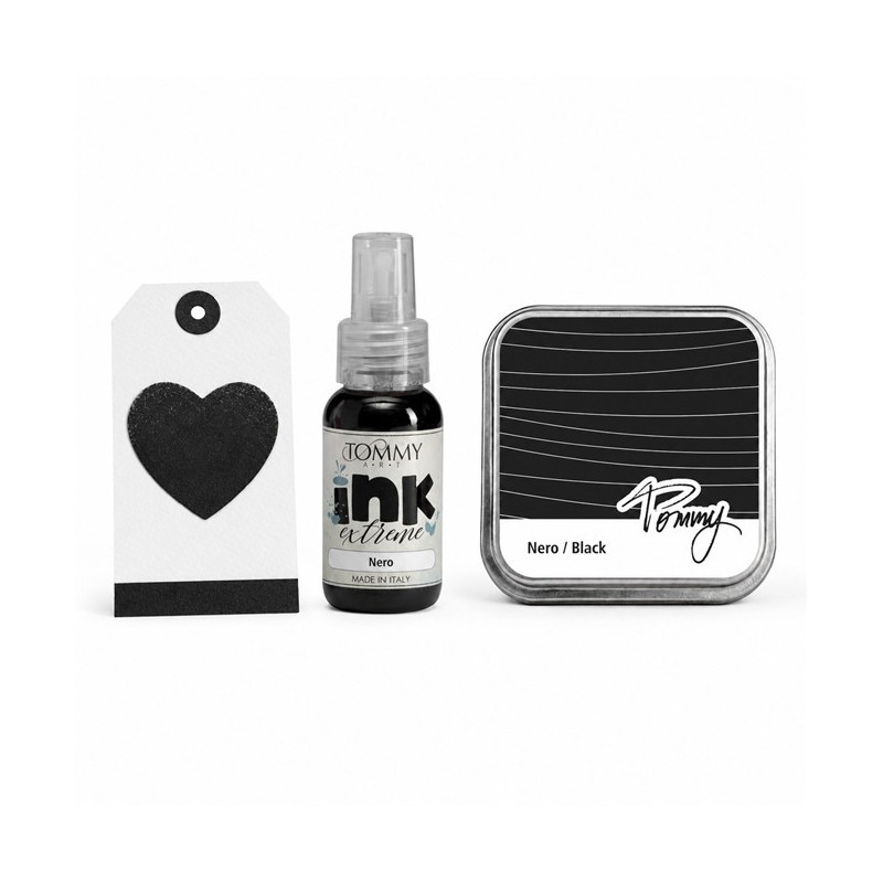 TOMMY Set Tampone Inchiostro  e Ink Extreme - NERO