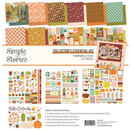 Simple Stories Pumpkins & Plaid Collector's Essential Kit