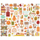 Simple Stories Pumpkins & Plaid Bits & Pieces 104pz