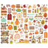 Simple Stories Pumpkins & Plaid Bits & Pieces 104pz