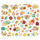 Simple Stories Pumpkins & Plaid Floral Bits & Pieces 69pz