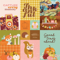 Simple Stories Pumpkins & Plaid Collection Kit 30x30cm