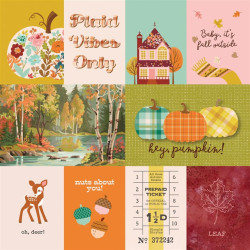 Simple Stories Pumpkins & Plaid Collection Kit 30x30cm