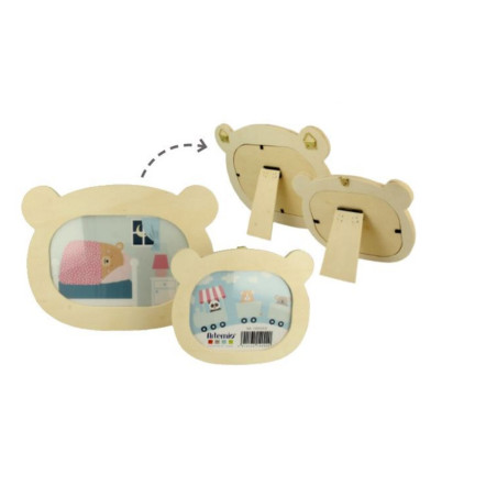 Coppia Cornici legno da decorare