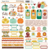 Simple Stories Pumpkins & Plaid Cardstock Stickers 30x30cm