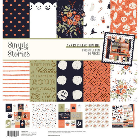 Simple Stories Frightful Fun Collection Kit 30x30cm