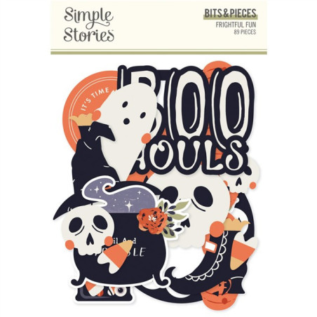 Simple Stories Frightful Fun Bits & Pieces 89pz