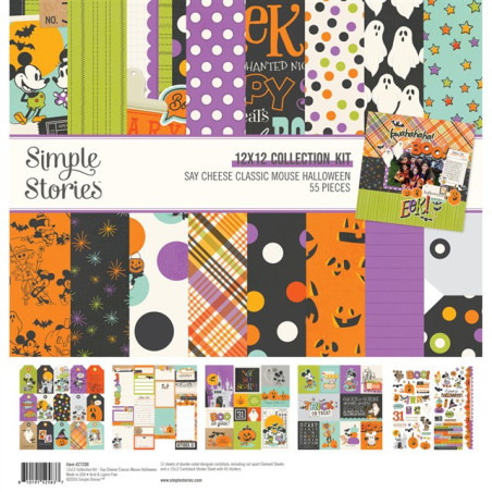 Simple Stories Say Cheese Classic Mouse Halloween Collection Kit 30x30cm