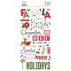 Simple Stories Kringle & Co. Foam Stickers 60pz