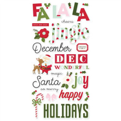 Simple Stories Kringle & Co. Foam Stickers 60pz