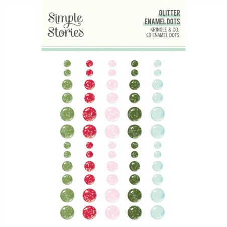 Simple Stories Kringle & Co. Glitter Enamel Dots