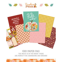 Simple Stories Pumpkins & Plaid Paper Pad 15x20cm