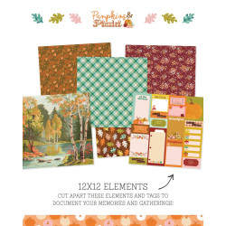 Simple Stories Pumpkins & Plaid Collection Kit 30x30cm