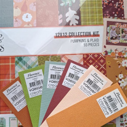 Simple Stories Pumpkins & Plaid Collection Kit 30x30cm