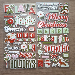 Simple Stories Kringle & Co. Foam Stickers 60pz