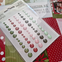 Simple Stories Kringle & Co. Glitter Enamel Dots
