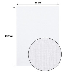 Vaessen Textured Cardstock Paper A4 BIANCO PERLATO