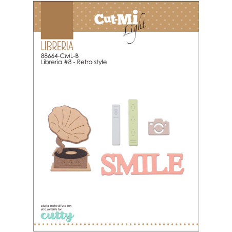 Fustelle Cut-Mi 88664-CML-B Libreria 8 RETRO STYLE