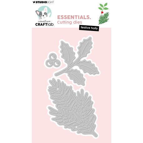 Studio Light Creative Craftlab Festive Holly Essentials Cutting Dies