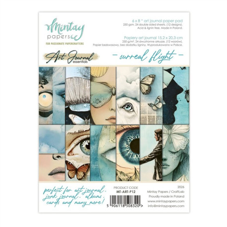 Mintay Papers Art Journal Paper Pad Surreal Flight 15x20cm