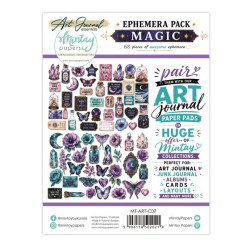 Mintay Papers Art Journal Ephemera Pack Magic 68pezzi