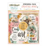 Mintay Papers Art Journal Ephemera Pack Creative Mind 68pezzi