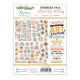 Mintay Papers Art Journal Ephemera Pack Creative Mind 68pezzi