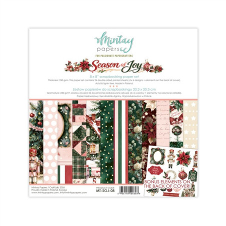 Mintay Papers Season of Joy Paper Pad 20x20cm