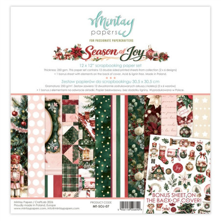 Mintay Papers Season of Joy Paper Pad 30x30cm