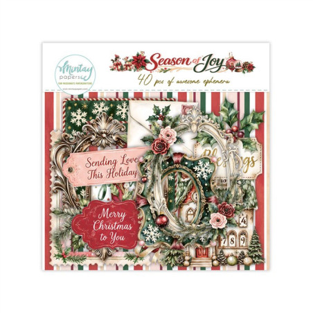 Mintay Papers Season of Joy Paper Ephemera 40pz