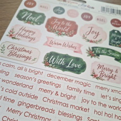 Mintay Papers Season of Joy Paper Stickers Words
