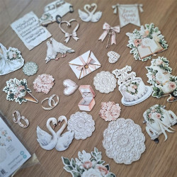 Mintay Papers The Wedding Day Paper Die-Cuts 60pz