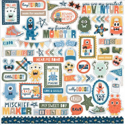 Echo Park My Favorite Monster Collection Kit 30x30cm