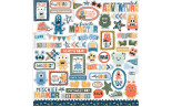 Echo Park My Favorite Monster Element Sticker 30x30cm