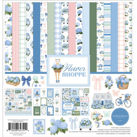 Carta Bella Flower Shoppe Paper Pad 30x30cm